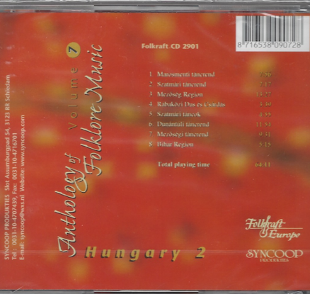 Anthology of Folklore Music volume 7 - Hungary 2 - Image 2